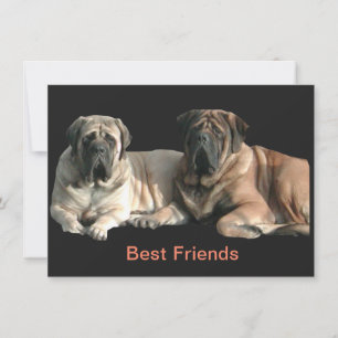 Mastiff Best Friends Invitation