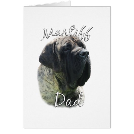 Mastiff (brindle) Dad 2 Cards (Front)