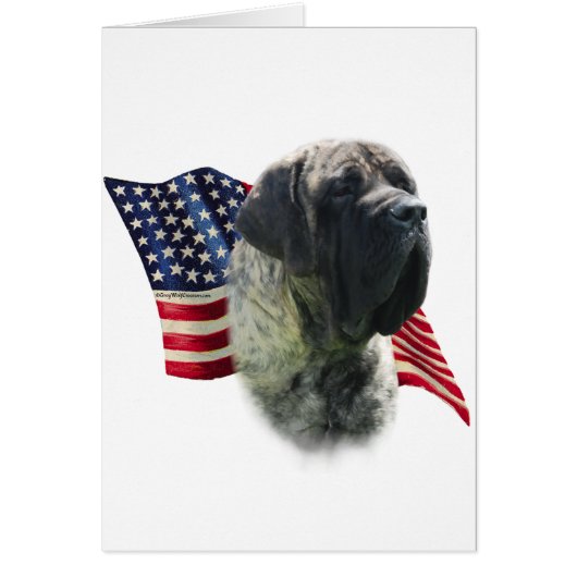 Mastiff (brindle) Flag Cards (Front)