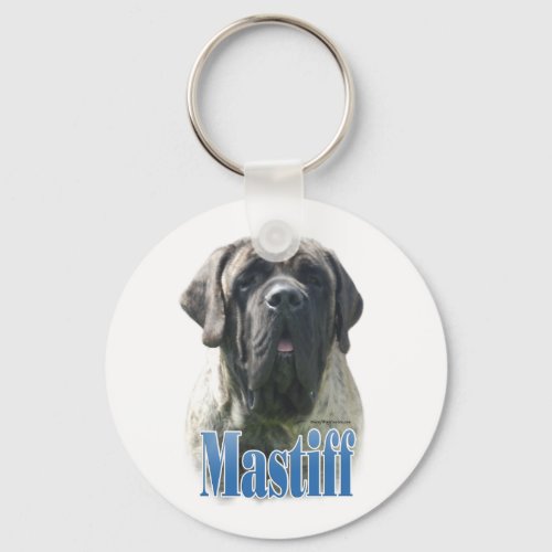 Mastiff brindle Name Keychain