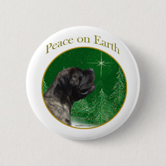 Mastiff (brindle) Peace Button