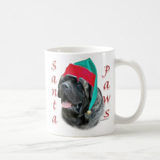 Mastiff (brindle) Santa Paws Coffee Mug