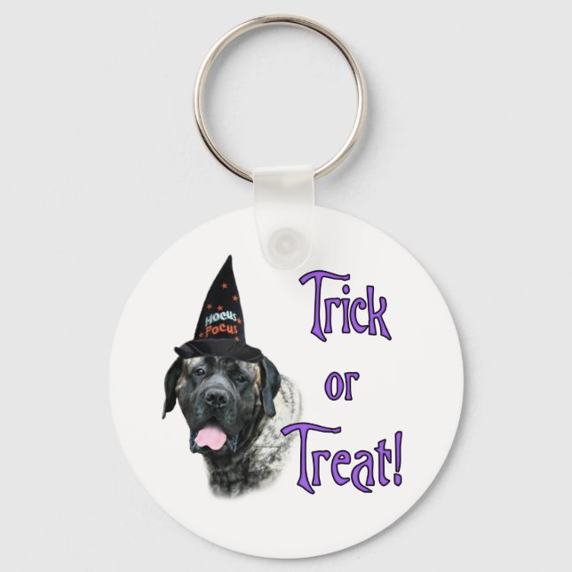 Mastiff (brindle) Trick Keychain (Front)