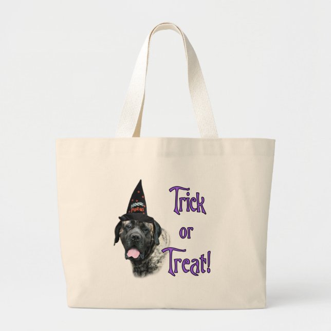 Mastiff (brindle) Trick Large Tote Bag (Front)