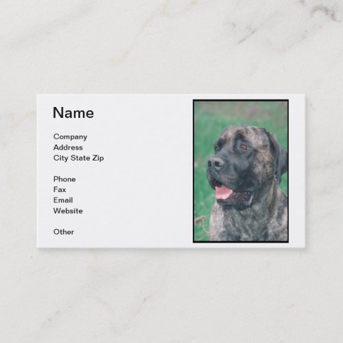 Mastiff Business Card