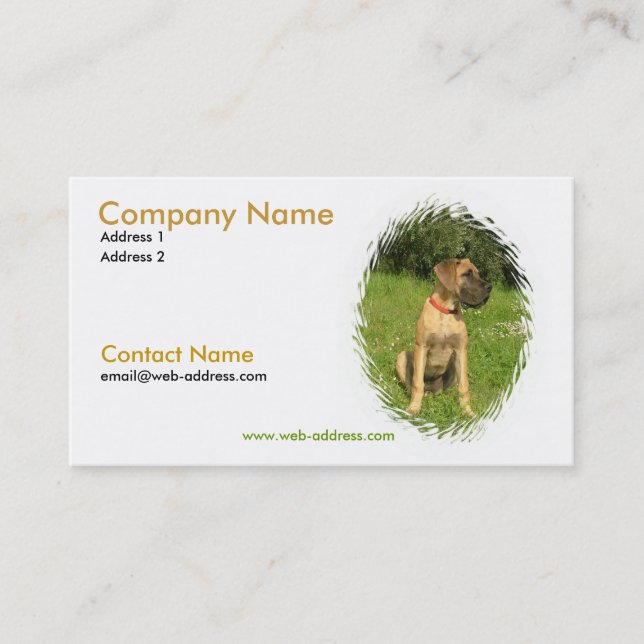 Mastiff Business Card (Front)