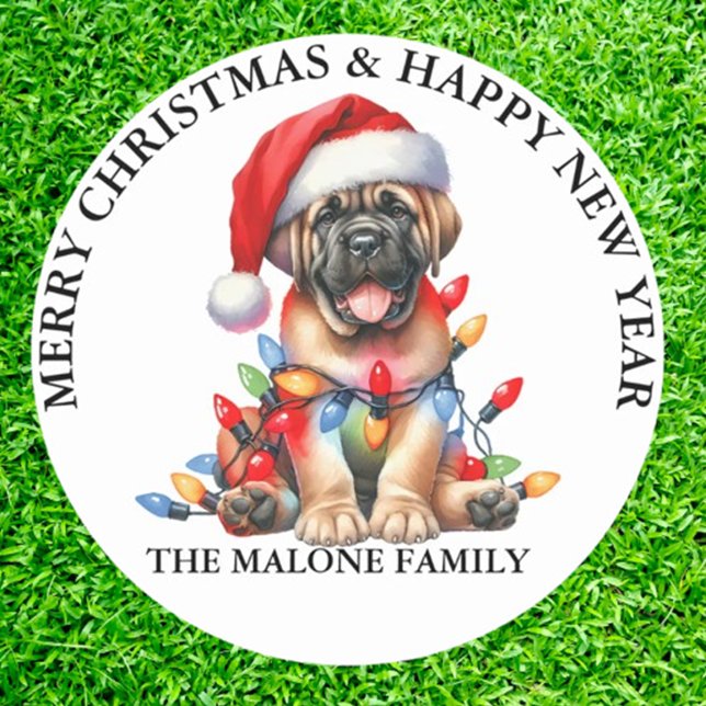 Mastiff Classic Round Sticker (Creator Uploaded)