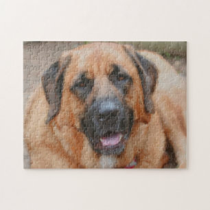 Mastiff Dog Art Photo Painting  Jigsaw Puzzle