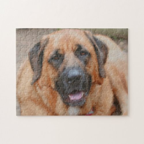 Mastiff Dog Art Photo Painting  Jigsaw Puzzle