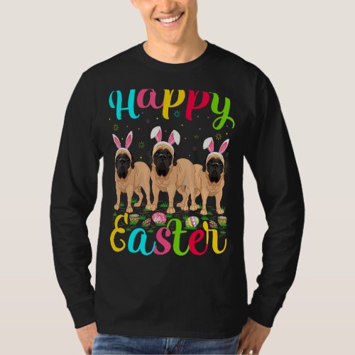 Mastiff Dog   Easter Egg Bunny Mastiff Happy Easte T_Shirt