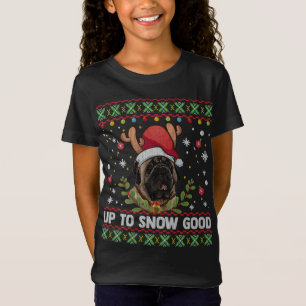 Mastiff Dog Reindeer Ugly Christmas Sweater
