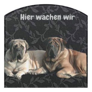 Mastiff Door Sign 