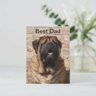 Mastiff English Mastiff Father's Day  Postcard