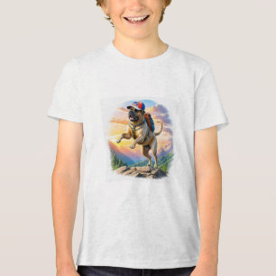 Mastiff English Mastiff on vacation in the mountai Tri-Blend Shirt