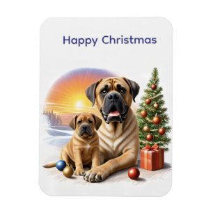 Mastiff English Mastiffs Christmas Magnet