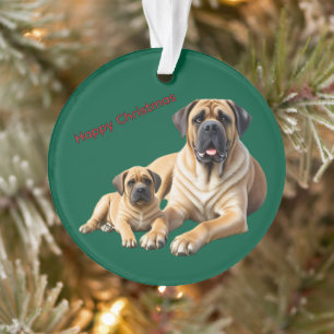 Mastiff English Mastiffs Christmas Ornament