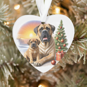 Mastiff English Mastiffs Christmas Ornament