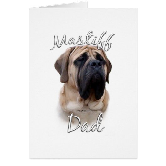 Mastiff (fawn) Dad 2 Cards (Front)