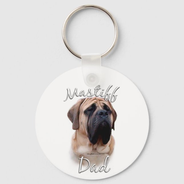 Mastiff (fawn) Dad 2 Keychain (Front)