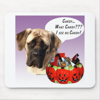 Mastiff (fawn) Halloween Candy Mouse Pad