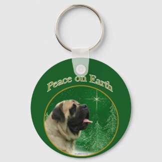 Mastiff (fawn) Peace Keychain