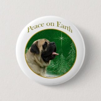 Mastiff (fawn) Peace Pinback Button