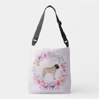 Mastiff Floral Cross Over Bag or Tote