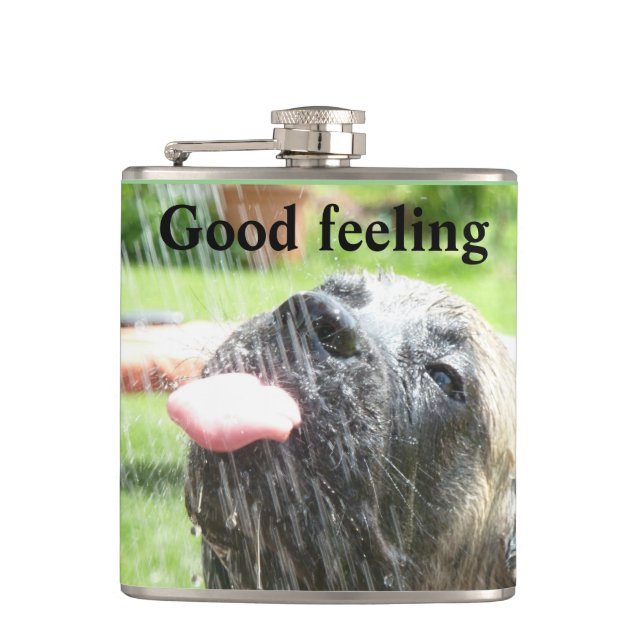 Mastiff Good Feeling Flask (Front)