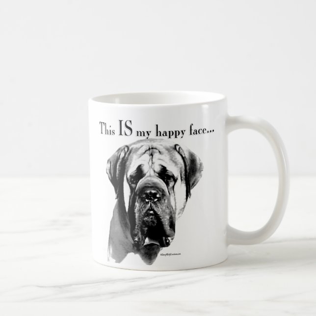 Mastiff Happy Face Coffee Mug (Right)