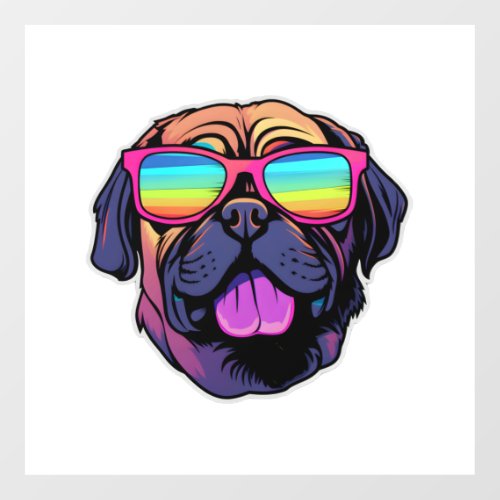 Mastiff in Cool Sunglasses Classic T_Shirt Floor Decals