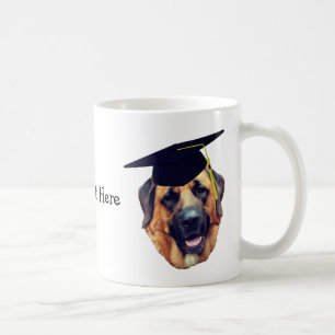 Mastiff In Graduation Cap Cute Personalized Coffee Mug
