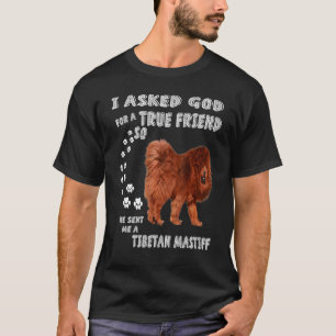 Mastiff Lion Dog Mom, Mastiff Dad Art, Tibetan Ma T-Shirt