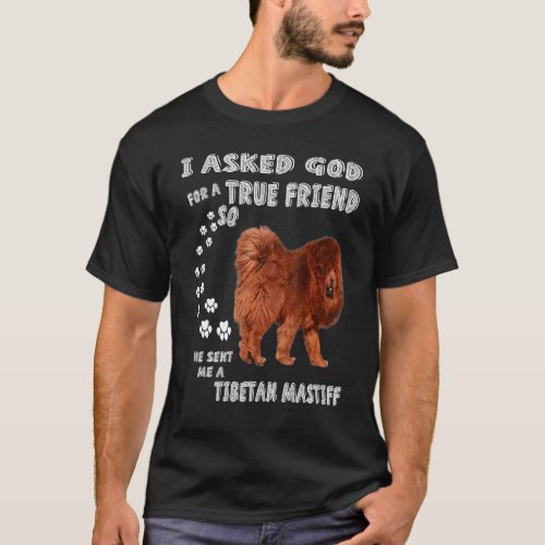 Mastiff Lion Dog  Mom Mastiff Dad Art Tibetan Ma T_Shirt