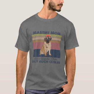 Mastiff Mom Bandana Match Vintage Mother's Day Dog T-Shirt