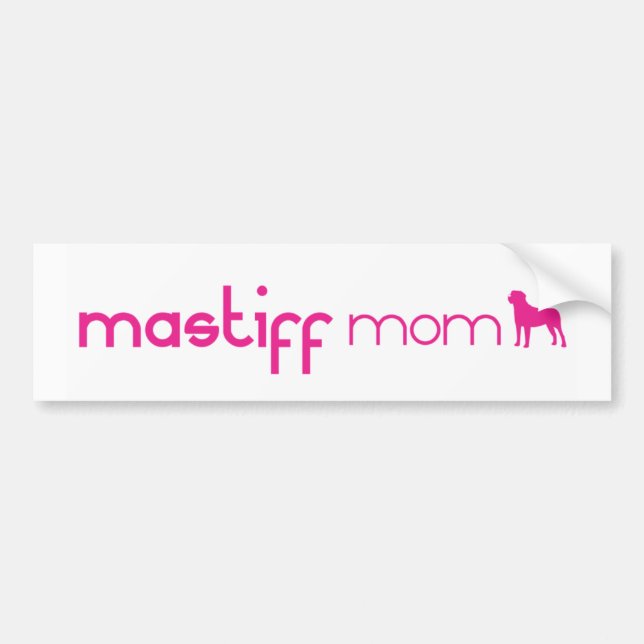 Mastiff Mom Bumper Sticker (Front)