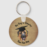 Mastiff My Dog Is Smarter Than Your Dog Funny Keychain