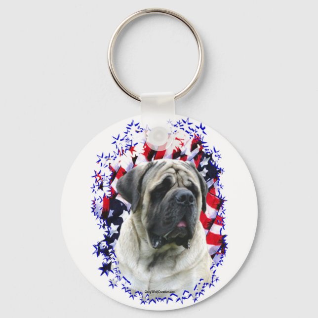 Mastiff Patriot 1 Keychain (Front)