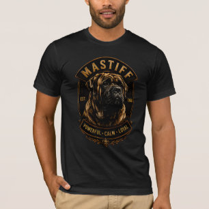 Mastiff Powerful Calm Loyal Dog Breed Heritage T-Shirt