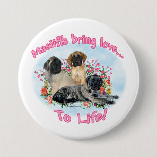 Mastiff Puppies Love to Life Button