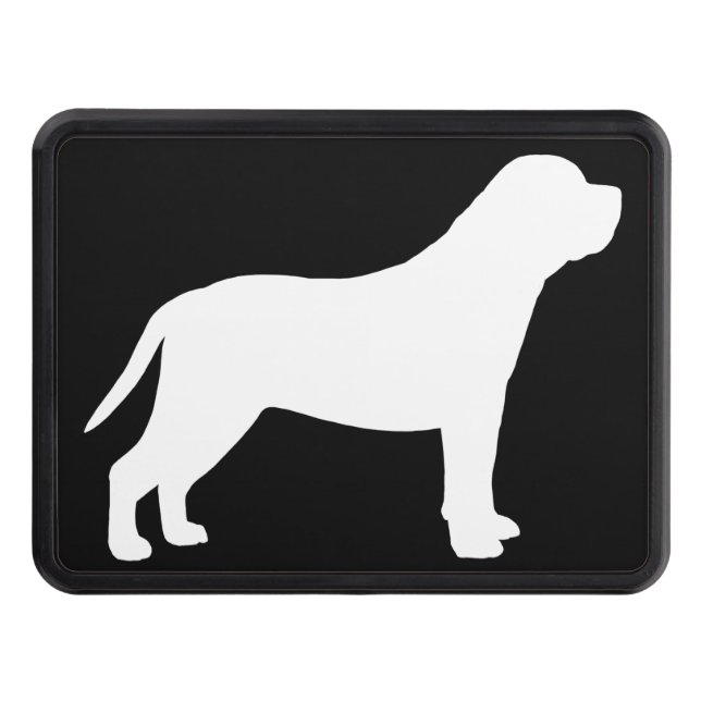 Mastiff Silhouette Hitch Cover (Front)