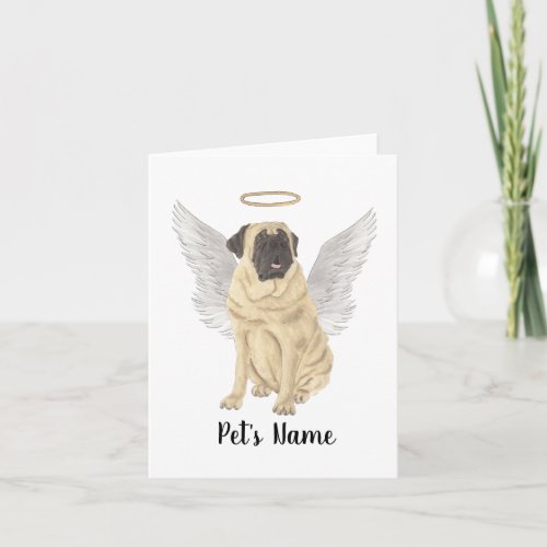 Mastiff Sympathy Memorial Card