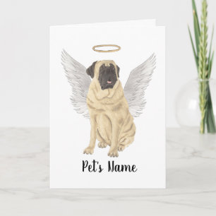 Mastiff Sympathy Memorial Card