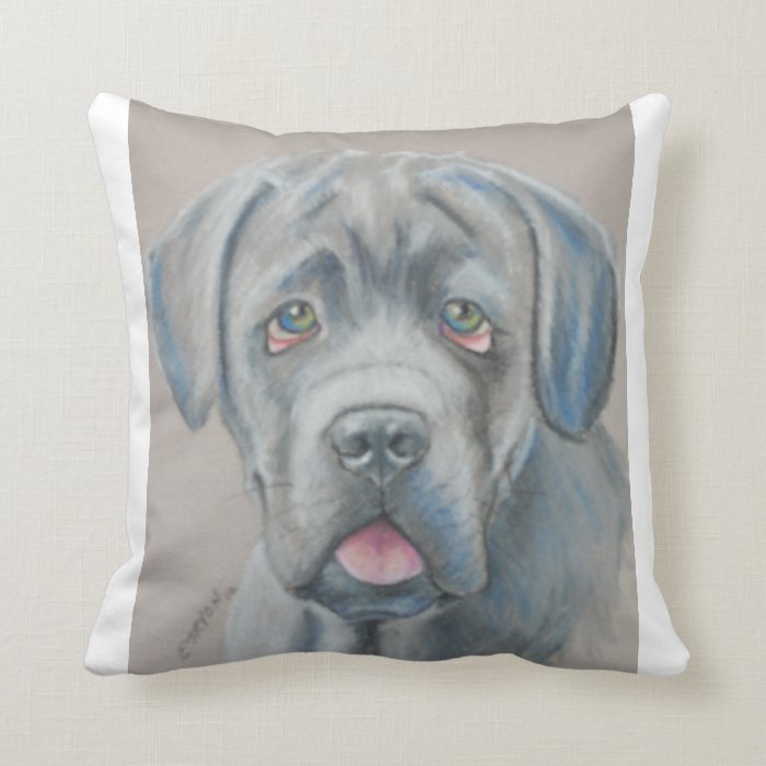 Mastiff throw Pillow