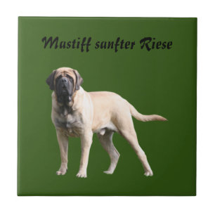 Mastiff Vacation English Mastiff Ceramic Tile