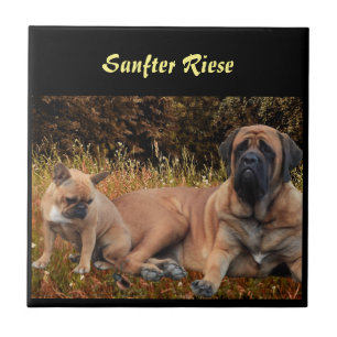 Mastiff Vacation English Mastiff Ceramic Tile