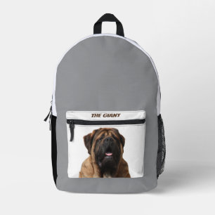 Mastiff Vacation English Mastiff Printed Backpack