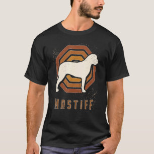 Mastiff Vintage Retro Classic Dog Love T-Shirt