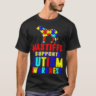 Mastiffs Support Autism Awareness T-Shirt