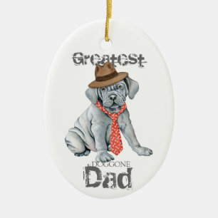 Mastino Dad Ceramic Ornament
