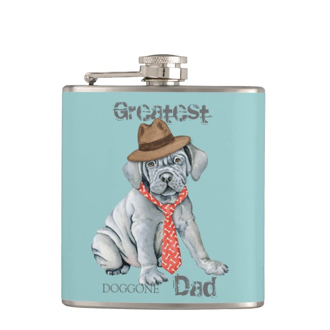 Mastino Dad Hip Flask (Front)